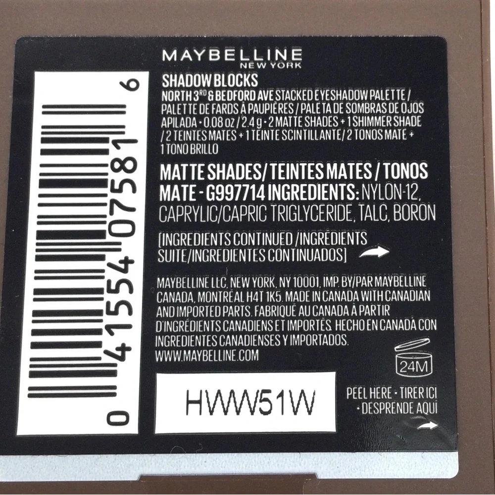 Maybeline Shadow blocks eyeshadow. New .